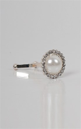 Abiye Taşlı Eşarp Klipsi 401-8