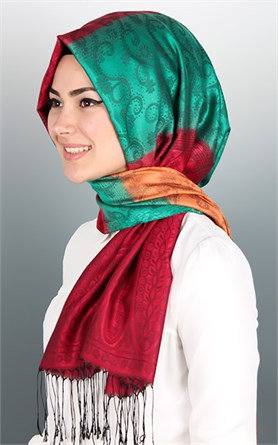 500-0013-66 ÇİFT YÖNLÜ İPEKSİ ŞAL