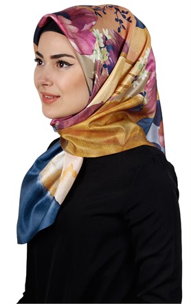 Piramit Tafta Dijital Eşarp 1912-3