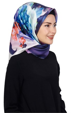 Piramit Tafta Dijital Eşarp 1919-5