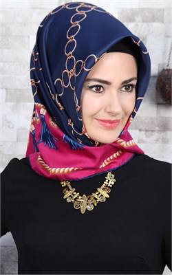 102-0020-06  U.S POLO ASSN EŞARP LACİVERT FUŞYA