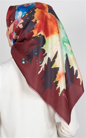 Piramit Tafta Dijital Eşarp 1921-9