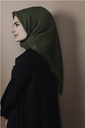 Abiye Bordürlü Eşarp 6002-10 Haki