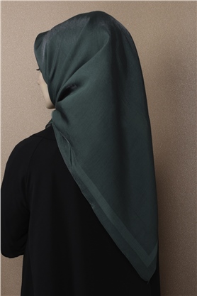 Abiye Bordürlü Eşarp 6002-14 Yeşil