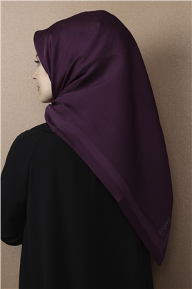 Abiye Bordürlü Eşarp 6002-16 Fuşya