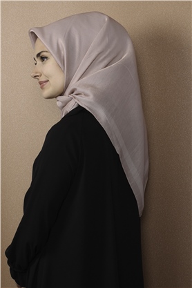 Abiye Bordürlü Eşarp 6002-3 Pudra