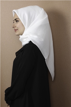 Abiye Bordürlü Eşarp 6002-4 Krem