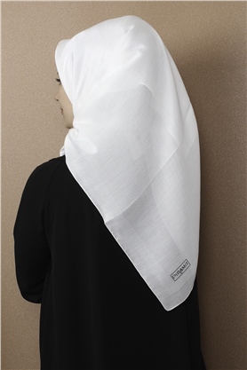 Abiye Bordürlü Eşarp 6002-4 Krem