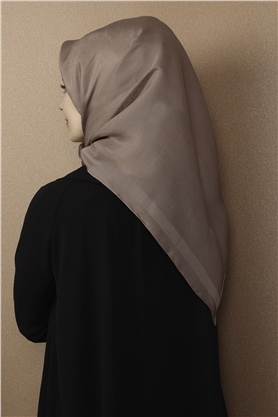 Abiye Bordürlü Eşarp 6002-5 Pudra
