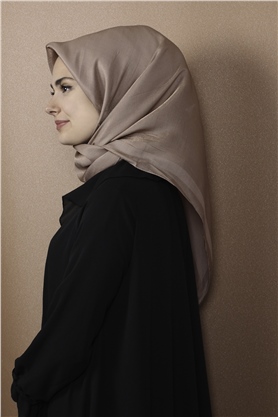 Abiye Bordürlü Eşarp 6002-5 Pudra