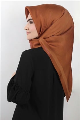 Abiye Bordürlü Eşarp 6002-6 Bakır