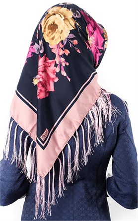 111-0012-14 PİRAMİT PÜSKÜLLÜ EŞARP