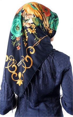 111-0011-22 PİRAMİT PÜSKÜLLÜ EŞARP