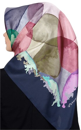 Piramit Tafta Dijital Eşarp 1914-8