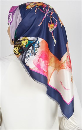 Piramit Tafta Dijital Eşarp 1922-4