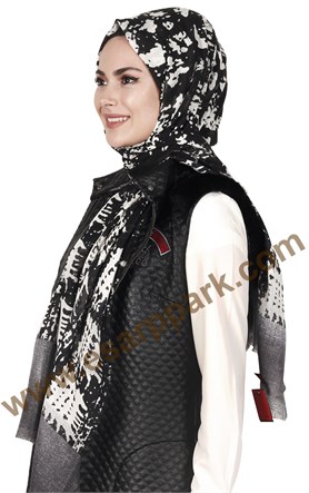 Akel Fileli Desenli Şal 147-1
