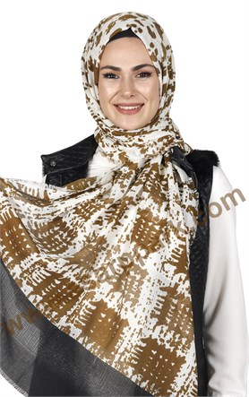 Akel Fileli Desenli Şal 147-4