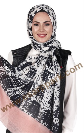 Akel Fileli Desenli Şal 147-6
