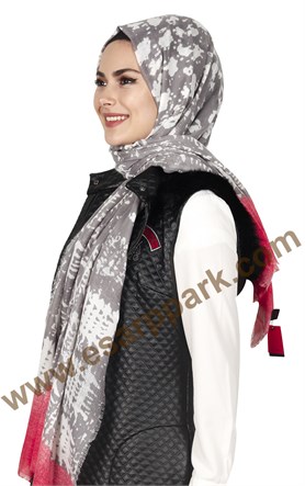 Akel Fileli Desenli Şal 147-7