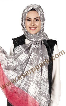 Akel Fileli Desenli Şal 147-7