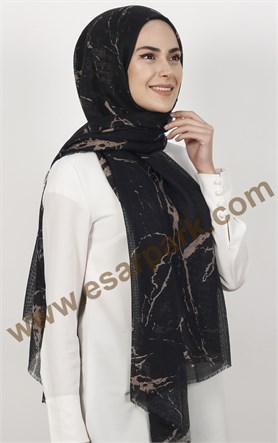 Akel Fileli Desenli Şal 179-11