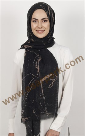 Akel Fileli Desenli Şal 179-11