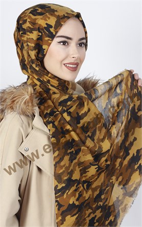 Akel Fileli Desenli Şal 180-4