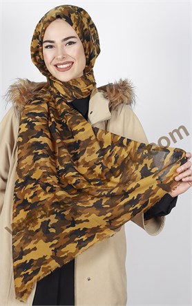 Akel Fileli Desenli Şal 180-4