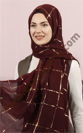 Akel Fileli Desenli Şal 181-2