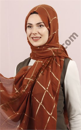 Akel Fileli Desenli Şal 181-3