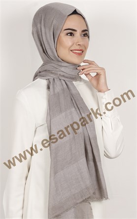 Akel İndigo Fileli Şal 140-17