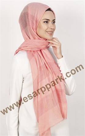 Akel İndigo Fileli Şal 140-4