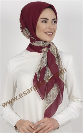 Akel Krep Şifon 140x140 Cm Eşarp 1050-1