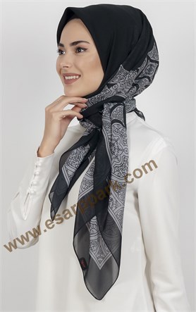 Akel Krep Şifon 140x140 Cm Eşarp 1050-3