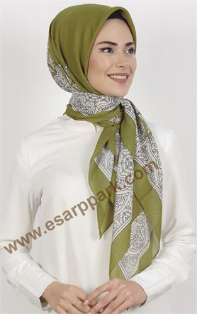Akel Krep Şifon 140x140 Cm Eşarp 1050-7