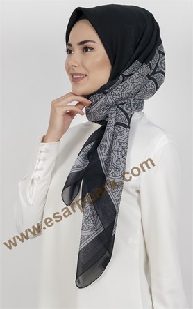 Akel Krep Şifon 140x140 Cm Eşarp 1050-9