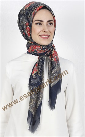 Akel Pamuklu 140x140 Cm Eşarp 1080-11