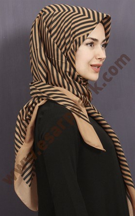  Pamuklu 140x140 Cm Eşarp 1080-19