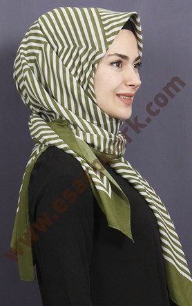 Pamuklu 140x140 Cm Eşarp 1080-2