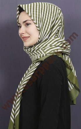 Pamuklu 140x140 Cm Eşarp 1080-2
