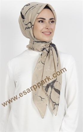 Akel Pamuklu 140x140 Cm Eşarp 1086-4
