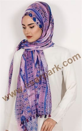 Akel Püsküllü Şal 1233-10