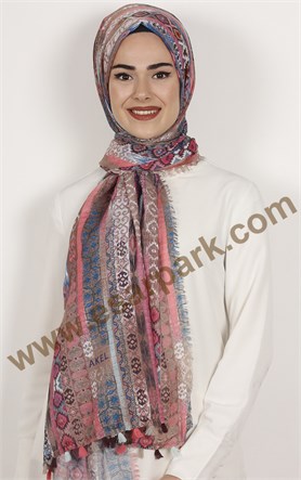 Akel Püsküllü Şal 1233-2