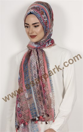 Akel Püsküllü Şal 1233-2