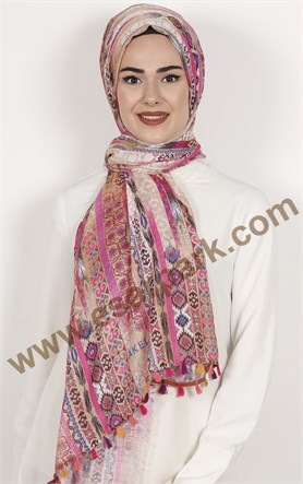 Akel Püsküllü Şal 1233-3