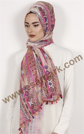 Akel Püsküllü Şal 1233-3