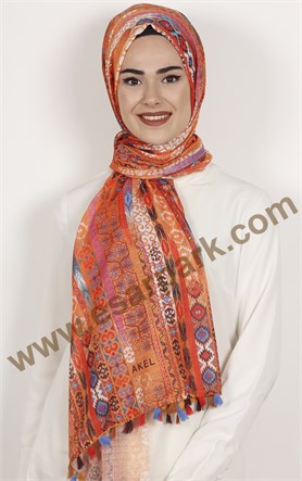 Akel Püsküllü Şal 1233-4