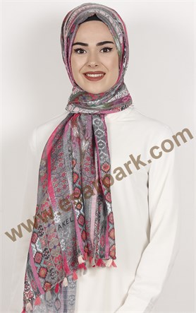 Akel Püsküllü Şal 1233-6
