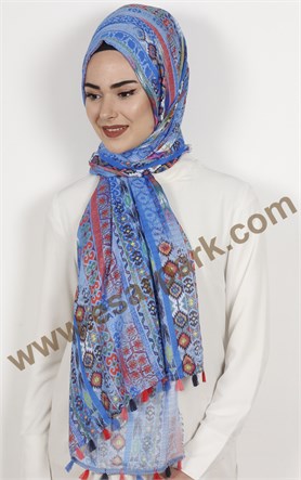 Akel Püsküllü Şal 1233-7