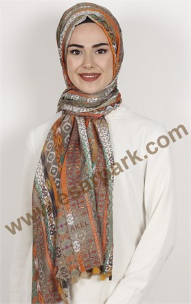 Akel Püsküllü Şal 1233-8